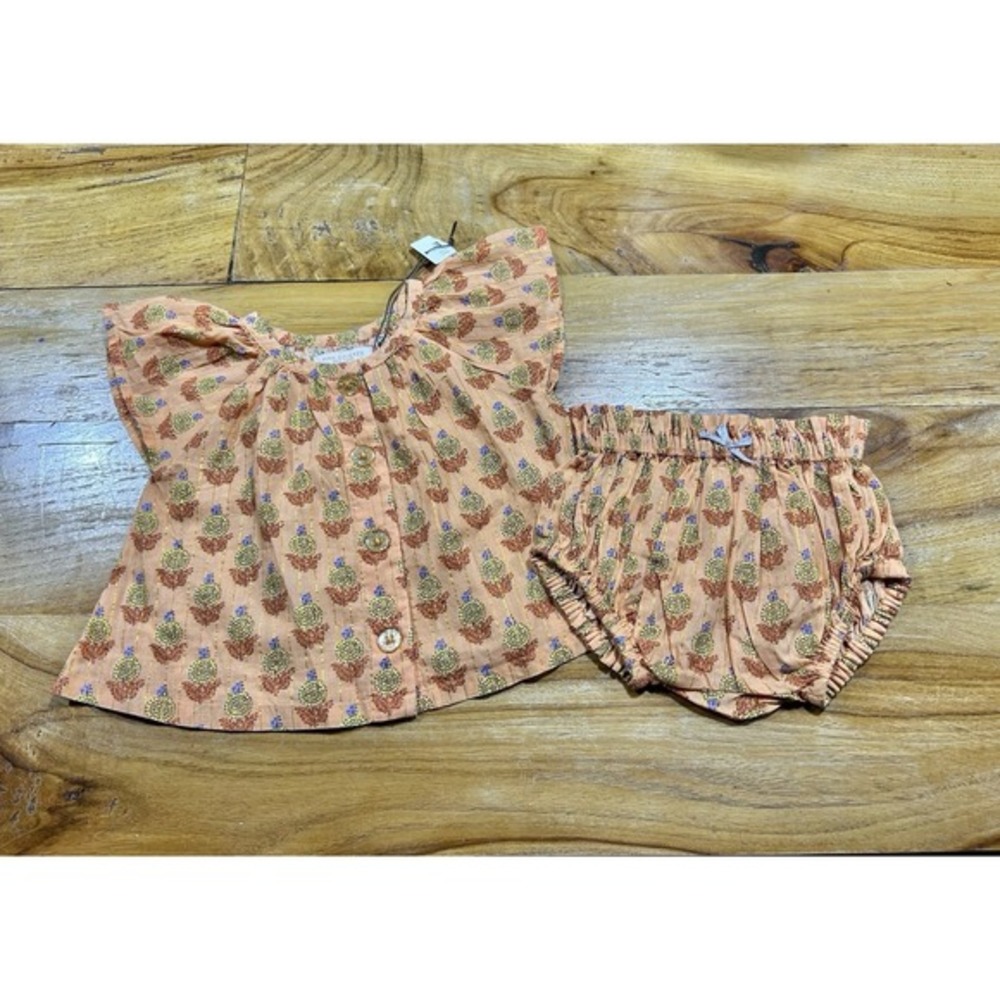 NWT Pink Chicken New York‎ Set Top Bloomers 3-6 Months Boho